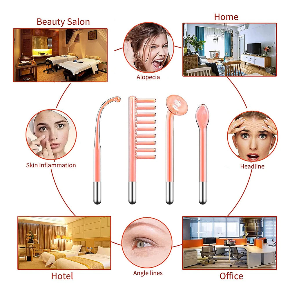High Frequency Facial Wand 4-in-1 – Acne And Wrinkle Care