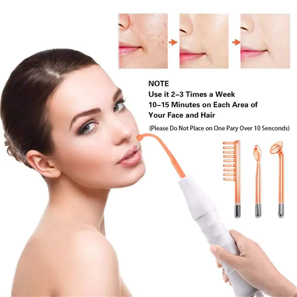 High Frequency Facial Wand 4-in-1 – Acne And Wrinkle Care