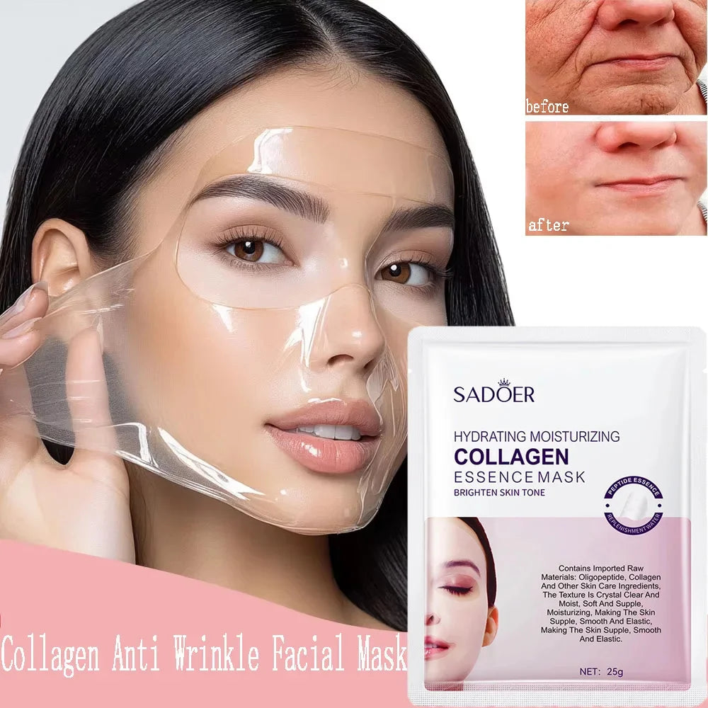 Collagen Facial Sheet Mask – Hydrating Anti-Aging Care