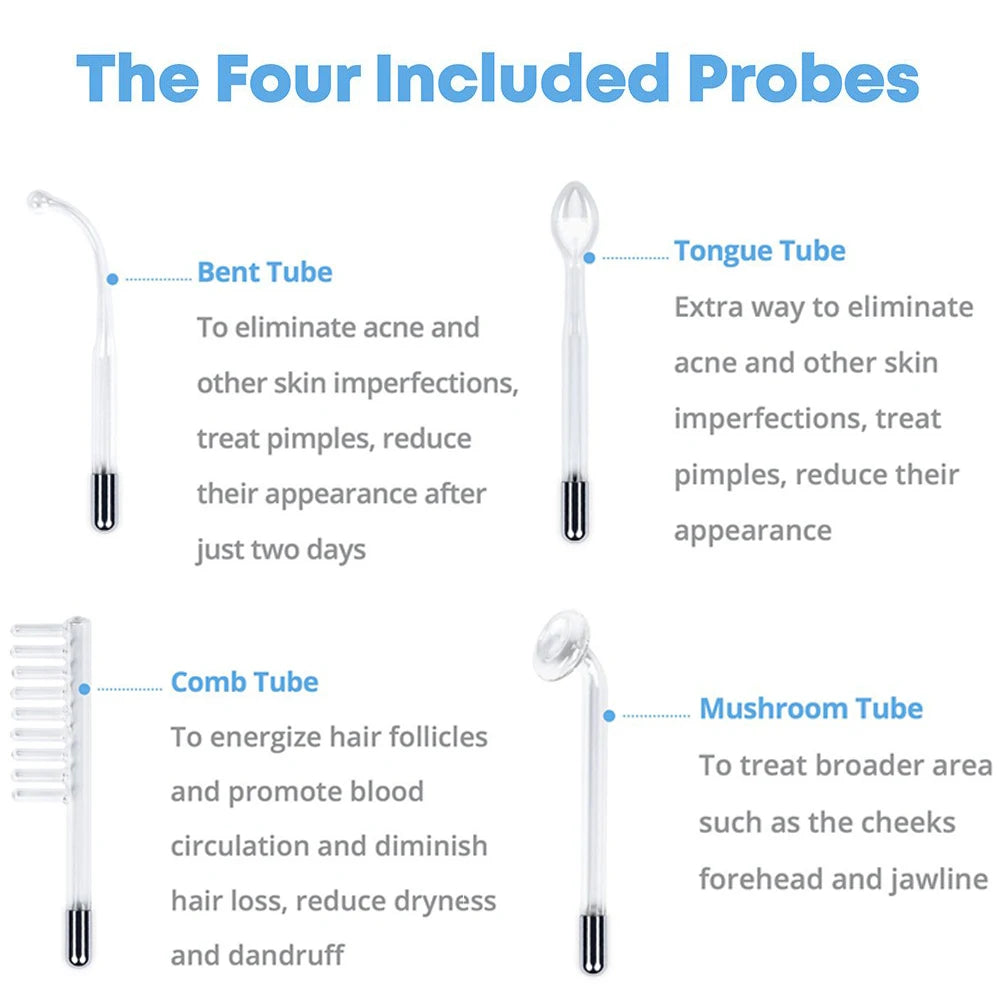 High Frequency Facial Wand 4-in-1 – Acne And Wrinkle Care