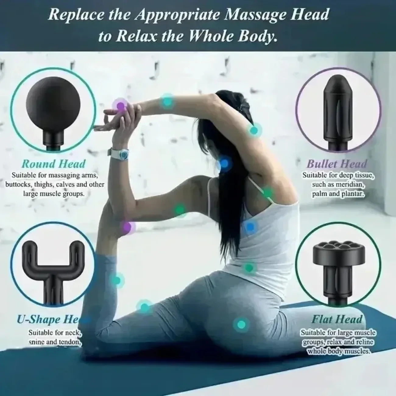 Mini USB Massage Gun – Quiet Portable Muscle Massager