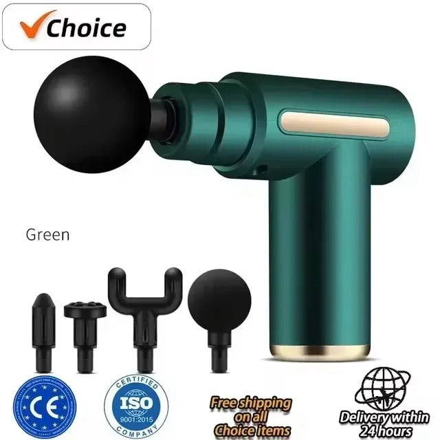 Mini USB Massage Gun – Quiet Portable Muscle Massager