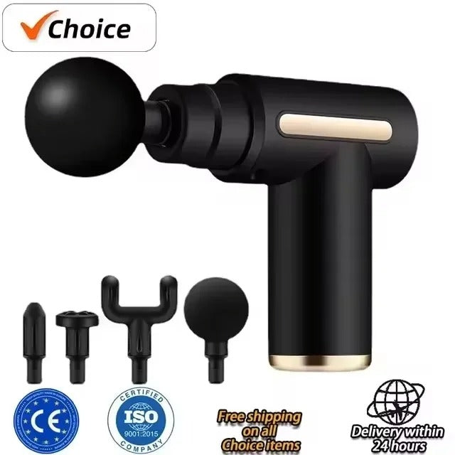 Mini USB Massage Gun – Quiet Portable Muscle Massager